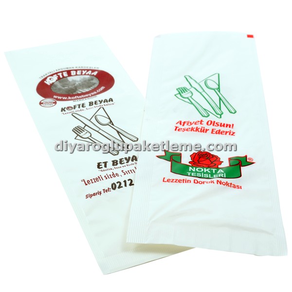 Baskılı Kuşe Kılıf Çeşitleri (Kaşık Çatal Bıçaklar İçin)